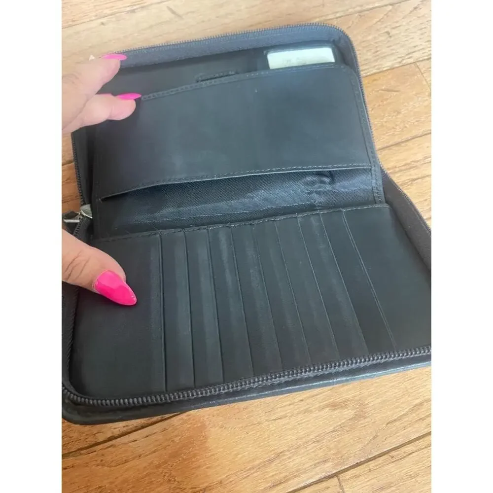 vintage COACH BUSINESS ORGANIZER BLACK  (100